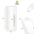 Porta De Aluminio 210x90cm Com Puxador Super Murano Brimak Ab