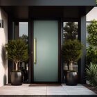 Porta De Aluminio 210x90cm Com Puxador Super Murano Brimak Ab