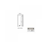 Porta De Alumínio 215x95cm Com Puxador Curvo Polido De 60cm L