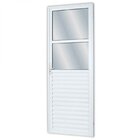 Porta de Alumínio 2a10x80cm com 2 Vidros Lisos Linha Solida M