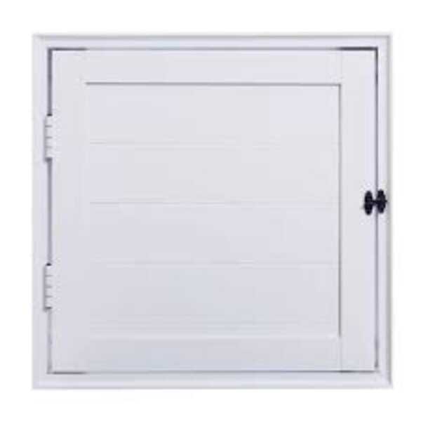 Porta De Aluminio Abrigo Lambril C/trinco Linha Premium Branco