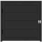 Porta De Aluminio Abrigo Lambril C/trinco Linha Premium Preto