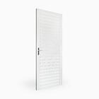 Porta De Alumínio Aluvid Veneziana Branco Direita - 210x80