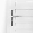 Porta De Alumínio Aluvid Veneziana Branco Direita - 210x80