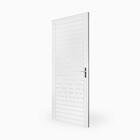 Porta De Alumínio Aluvid Veneziana Branco Esquerda - 210x60