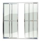 Porta De Alumínio Balcão 210x200cm 4 Folhas Com Vidro Liso An