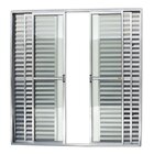 Porta De Alumínio Balcão 210x200cm 6 Folhas Com Vidro Liso An