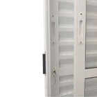 Porta De Alumínio Balcão 3 Folhas Móveis Branca Linha 25 Com