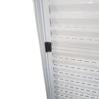 Porta De Alumínio Balcão 6 Folhas Branca Modular Com Trinco -