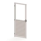 Porta De Alumínio Basculante 210x80cm Com Vidro Liso Batente