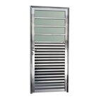 Porta De Alumínio Basculante 210x86cm Com Vidro Boreal Anodiz