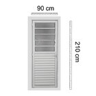 Porta De Alumínio Basculante 210x90cm Abertura Lado Esquerdo