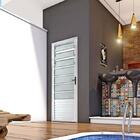 Porta De Alumínio Basculante Branca Maxx Esquerda - 210x80