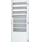 Porta De Alumínio Basculante Branca Maxx Esquerda - 210x90