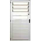 Porta De Alumínio Basculante Branco Linha 25 - Dc Lado:esquer