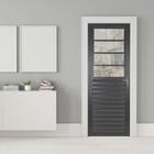 Porta De Alumínio Basculante Fit Preto Direita V.liso - 210x80