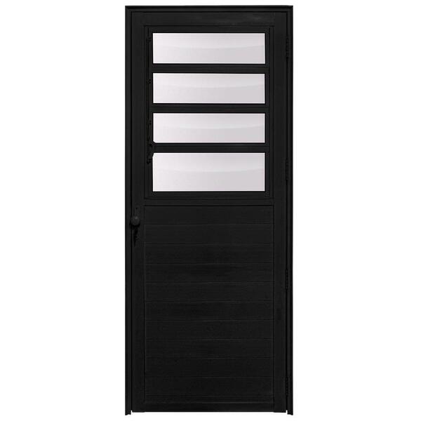 Porta De Alumínio Basculante Lambril Max Preto "e" 210x60