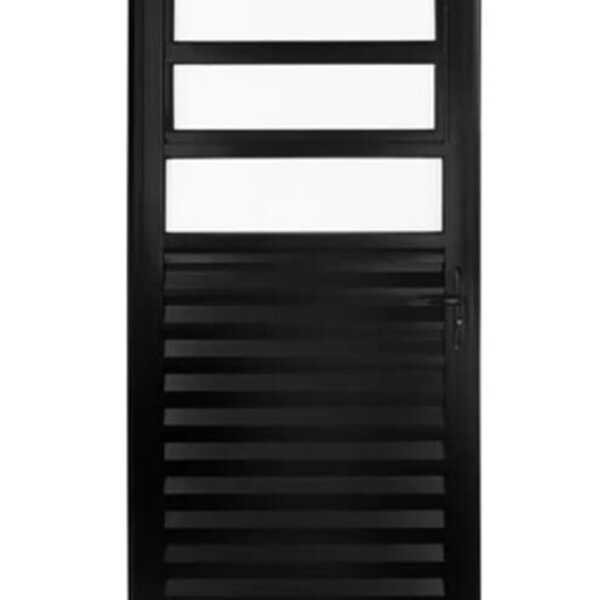 Porta De Aluminio Basculante Linha Premium Preto