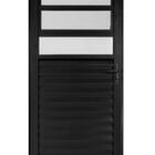 Porta De Alumínio Basculante Preto Maxx Direita - 210x90