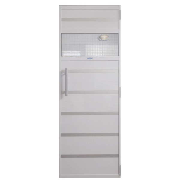 Porta De Alumínio Branco Com Contramarco 0,70x1,99 M Para Sau