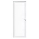Porta De Alumínio Branco Com Vidro Inteiro 8mm Cmc Linha Eleg