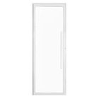 Porta De Alumínio Branco Com Vidro Inteiro 8mm E Pux. Cmc Ele