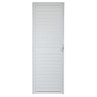 Porta De Alumínio Branco Palheta Cmc Modular - Lado Esquerdo