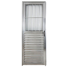 Porta De Alumínio Brilhante De Entrada Social Cmc Modular - L