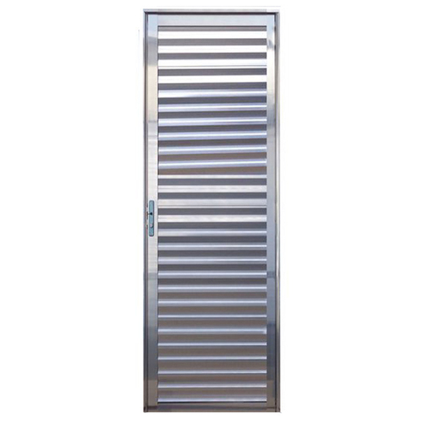 Porta De Alumínio Brilhante Palheta Cmc Modular - Lado Direit