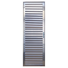 Porta De Alumínio Brilhante Palheta Cmc Modular - Lado Esquer