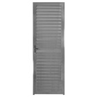 Porta De Alumínio Brilhante Palheta Hale Esquadrias- Lado Dir