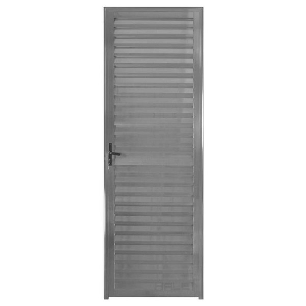 Porta De Alumínio Brilhante Palheta Hale Esquadrias- Lado Dir