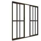 Porta De Alumínio Bronze 04 Folhas Maxx - 210x200