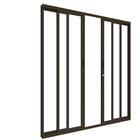 Porta De Alumínio Bronze 04 Folhas Maxx - 210x200