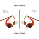 Porta De Alumínio C/friso E Visor Lambril Madeiro "e" 210x80