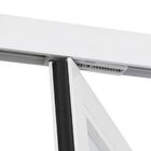 Porta De Alumínio Camarão Lambril Branco Linha 25 - Dc 210 X