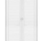 Porta De Alumínio Camarão Lambril Branco Linha 25 - Dc 210 X