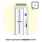 Porta De Aluminio Camarão Lambril Vidro Mini Boreal Com Trinc