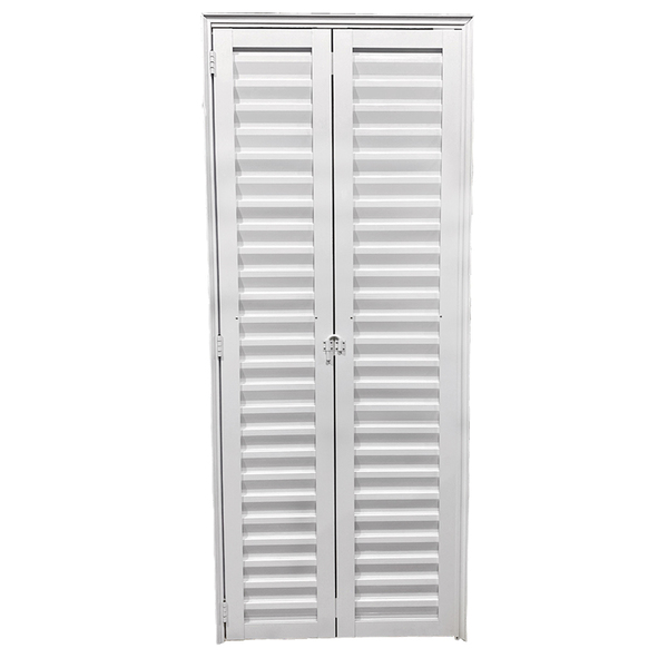 Porta De Alumínio Camarão Palheta Branco Linha 25 - Dc Lado:e