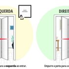 Porta De Aluminio Camarão Palheta C/trinco Linha Premium Bran