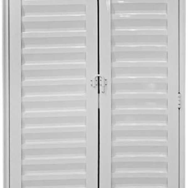 Porta De Aluminio Camarão Palheta C/trinco Linha Premium Bran
