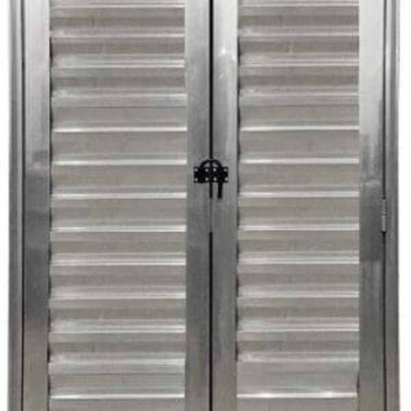 Porta De Aluminio Camarão Palheta C/trinco Linha Premium Bril