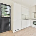 Porta De Alumínio Com Basculante 210x70cm Lado Direito Hale E