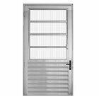 Porta De Alumínio Com Basculante 210x80cm Lado Esquerdo Hale