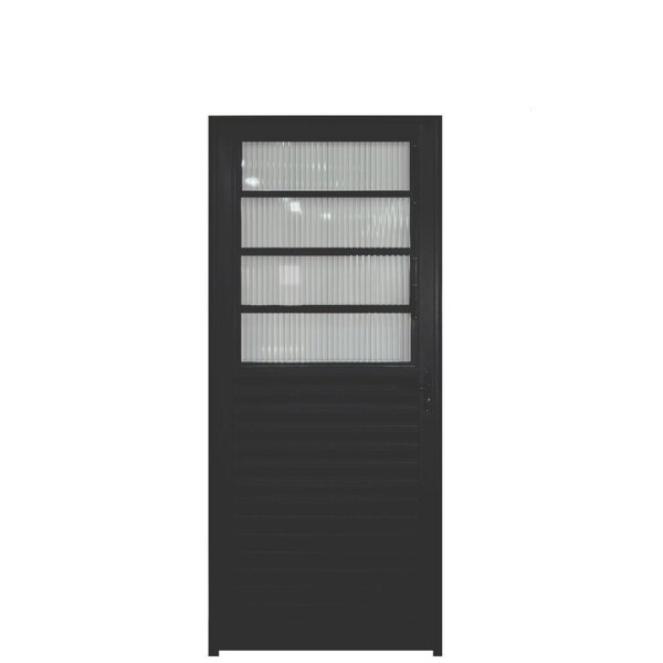 Porta De Alumínio Com Basculante 210x90cm Hale Esquadrias Abe