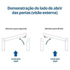 Porta De Alumínio Com Vidro Liso Sólida Mgm 210 X 90cm