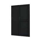 Porta De Alumínio Correr 210x120cm 3 Folhas Atlântica Preto