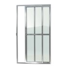 Porta De Alumínio De Correr 210x150cm 2 Folhas Com Vidro Liso