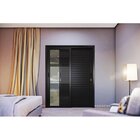 Porta De Alumínio De Correr 215x150cm 3 Folhas Com Vidro Luca