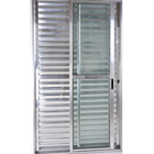 Porta De Alumínio De Correr Balcão 3 Folhas 2,10 X 1,40 Linha